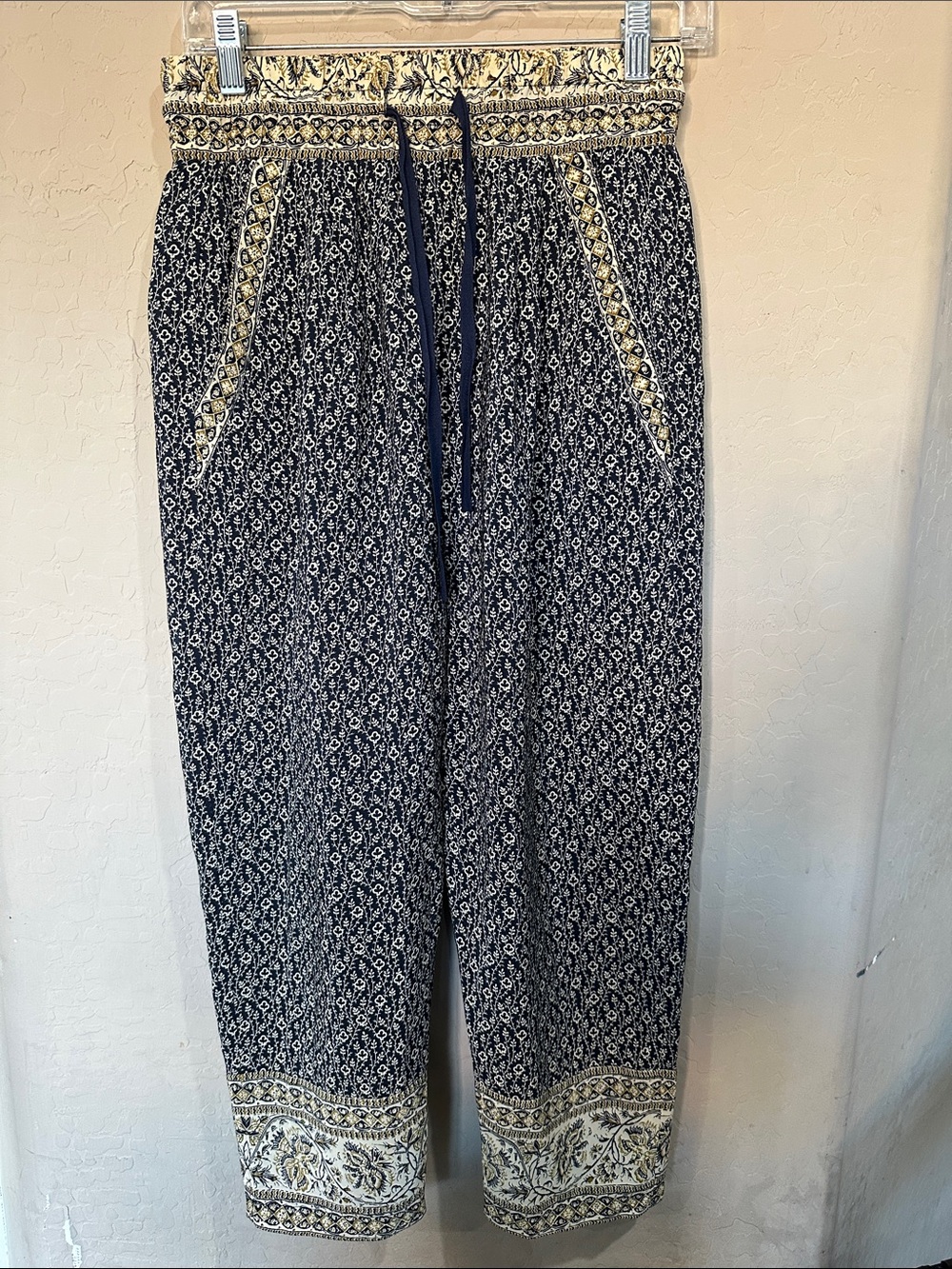 Sea New York Navy and Cream Printed 100% silk